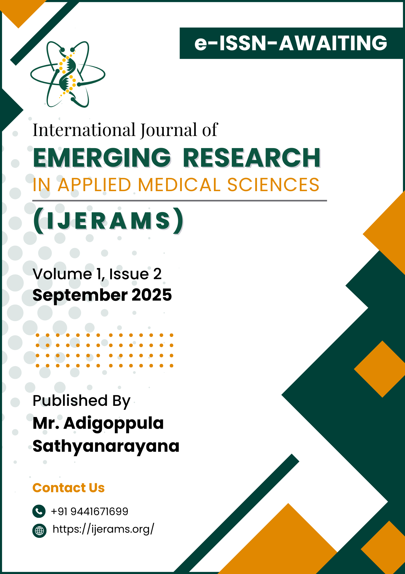 					View IJERAMS: Vol 1, Issue 2,  September 2025
				